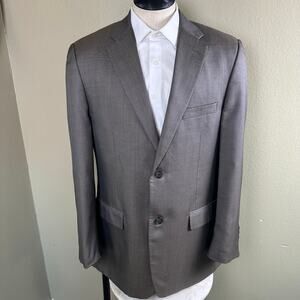 Alfani 42L Silk Wool Blazer Sport Coat 2 Button, 2 Vents Light Brown excellent